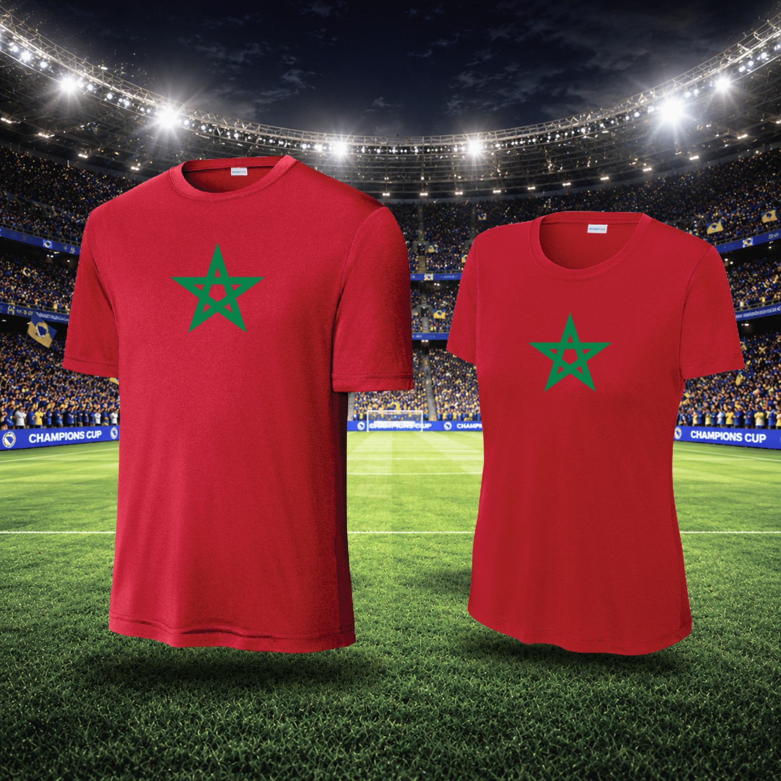 Morocco cup polyester t-shirt world jersey – SHIPS FAST FROM FLORIDA
