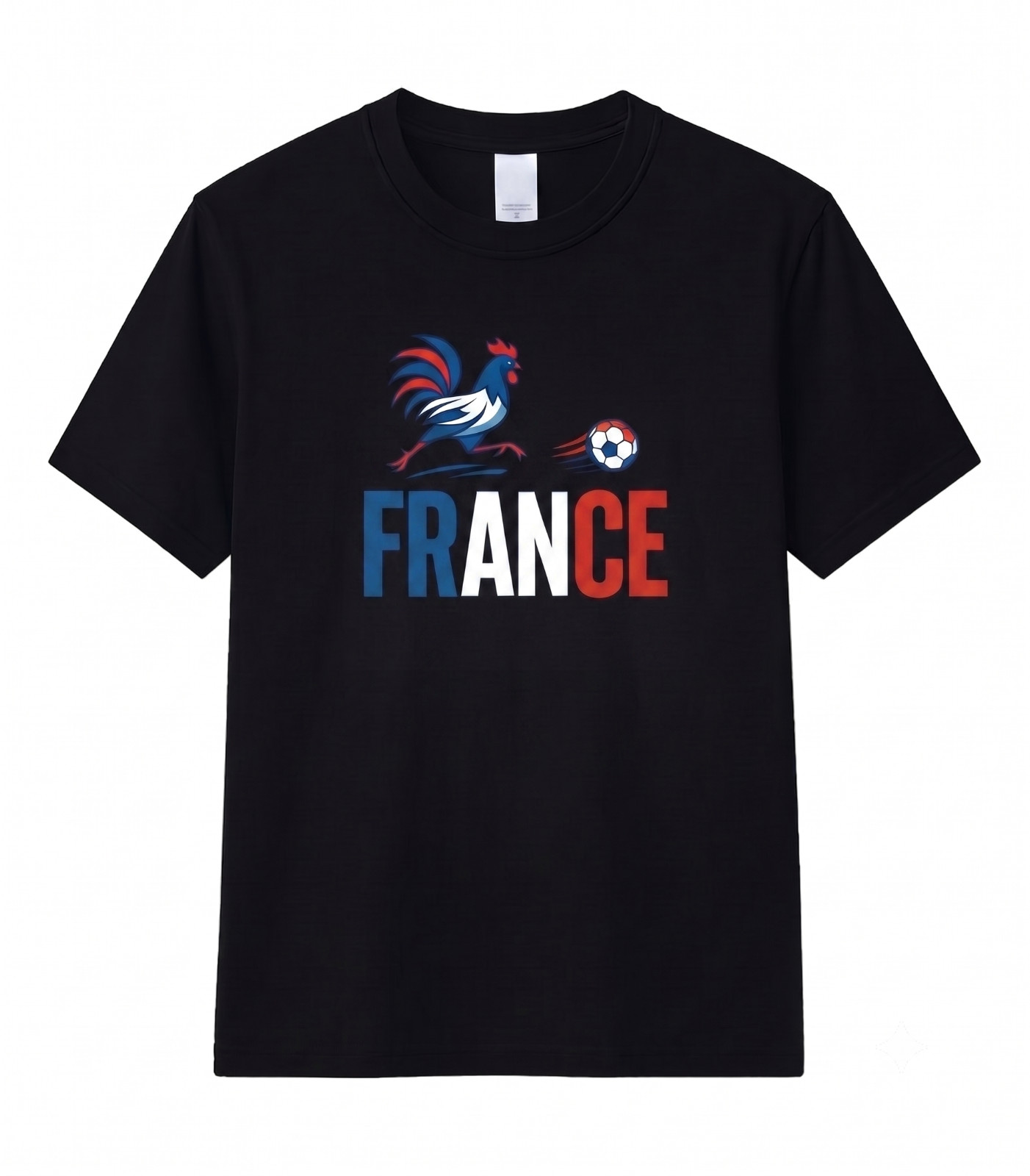 Team France Soccer Shirt Patriotic French Football Tee Rooster Sports Apparel