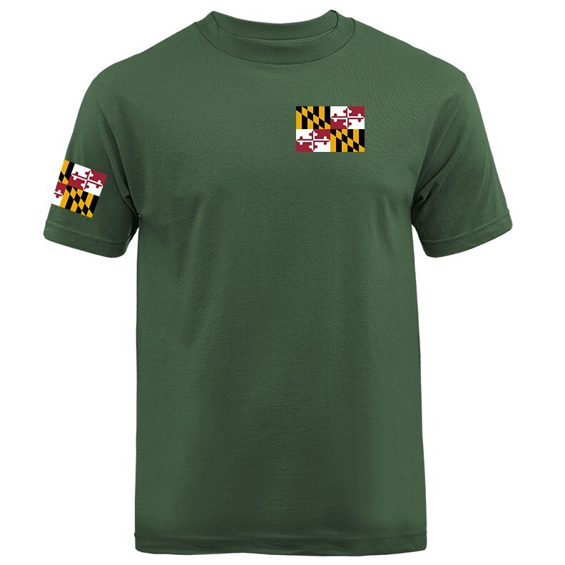 State of Maryland Flag Crest MD Graphic T-shirt