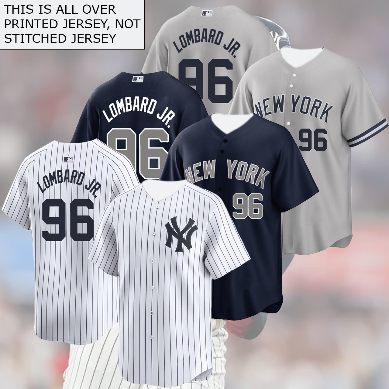 HOT! Welcome George Lombard Jr #96 New York Team 2026 Player Name & Number Gift