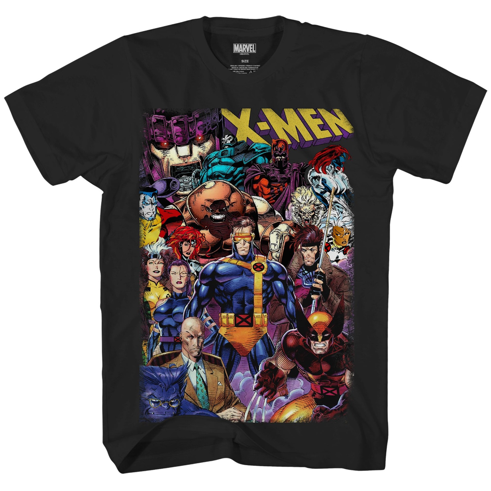 Marvel X-Men 90’s Heroes & Villains All In Adult T-Shirt