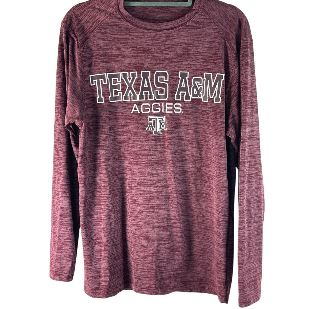 Aggie Long Sleeve Men’s Small Augusta Sportswear Moisture mgmt Texas A&M