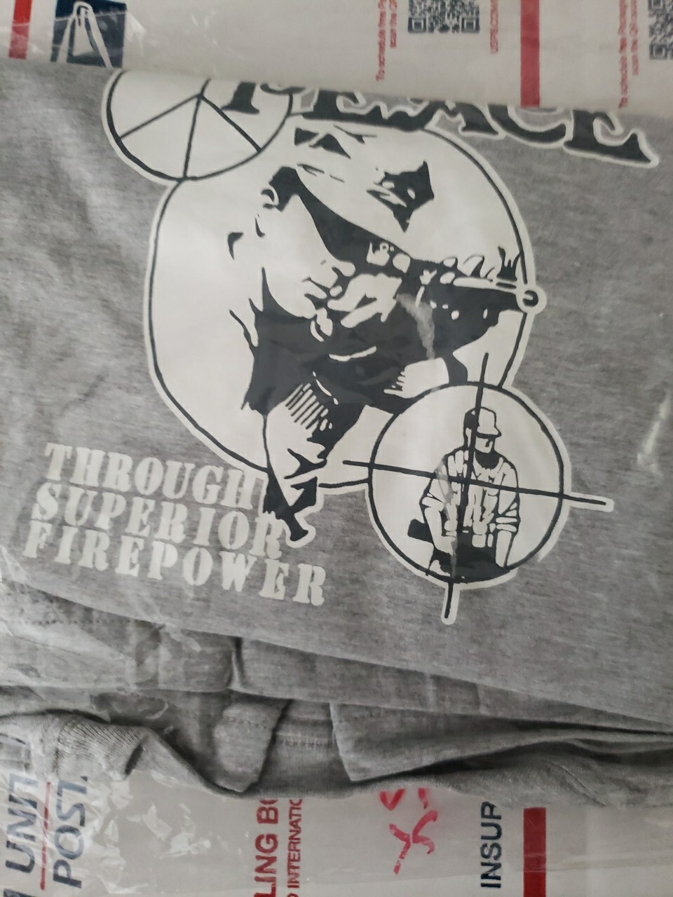 PEACE THROUGH SUPERIOR FIREPOWER gun rights Mens 2xl T-Shirt Trl4#318