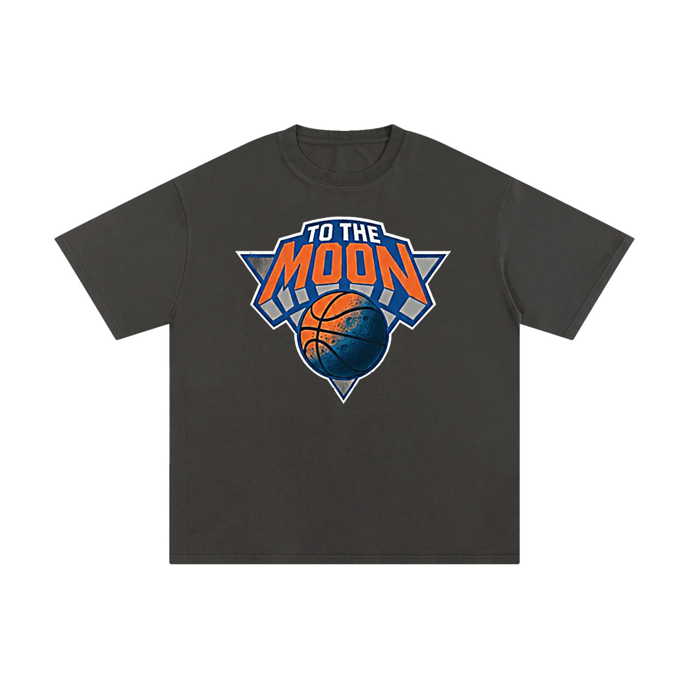 New York Knicks Basketball “To The Moon” T-Shirt NYC Double Sided Tee S-2XL