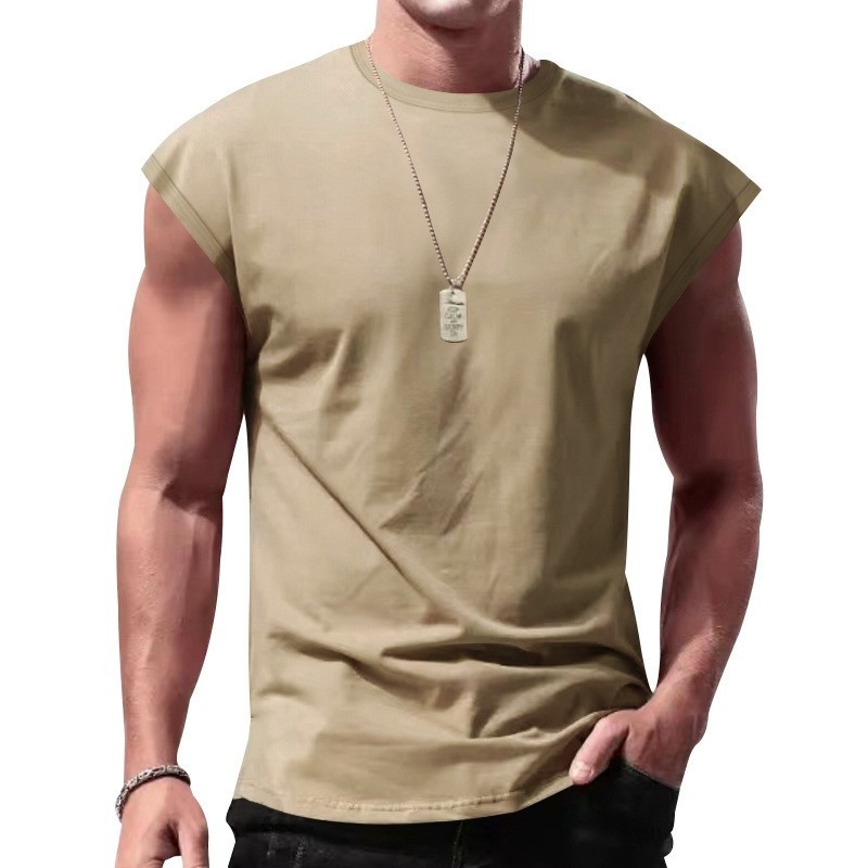 Men’s Sleeveless Tank Top Casual Summer Vest Loose Fit Gym ✅ Buy 2 Save More