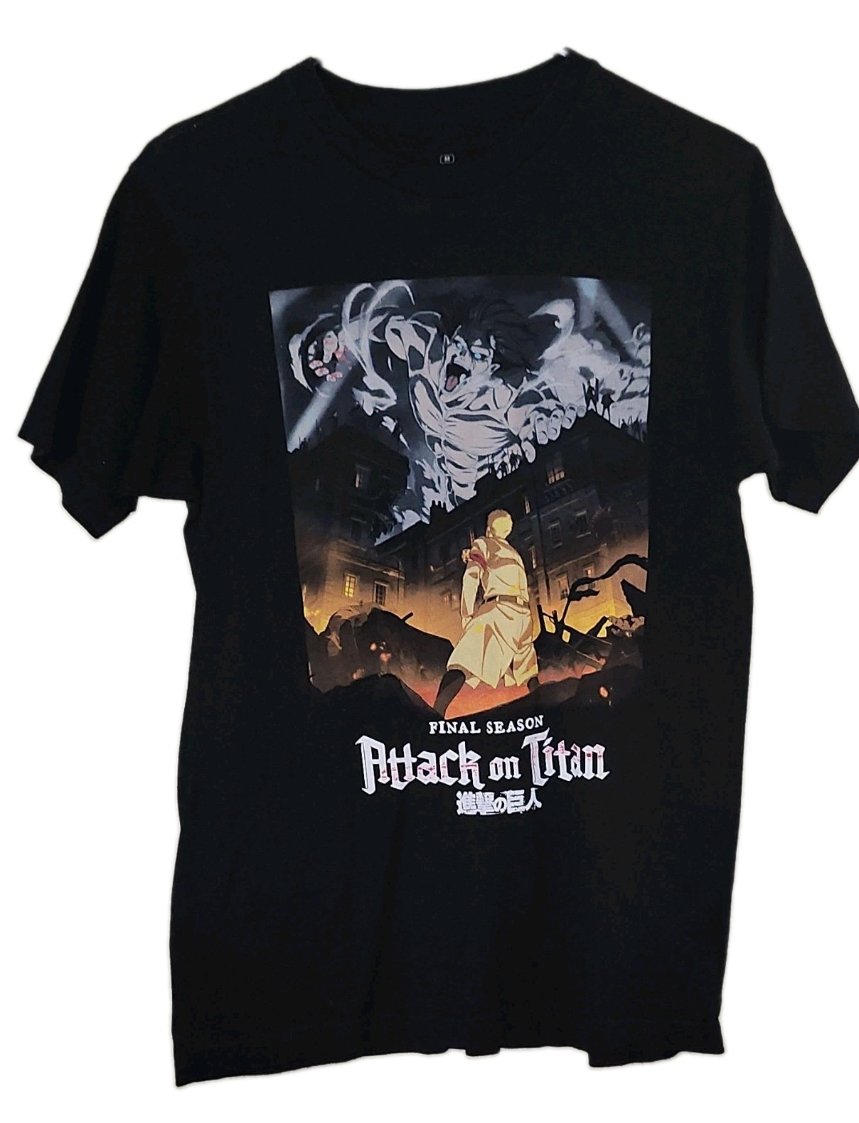 Attack on Titan Final Season Anime GRAPHIC T Shirt Size Medium 0 Cotton