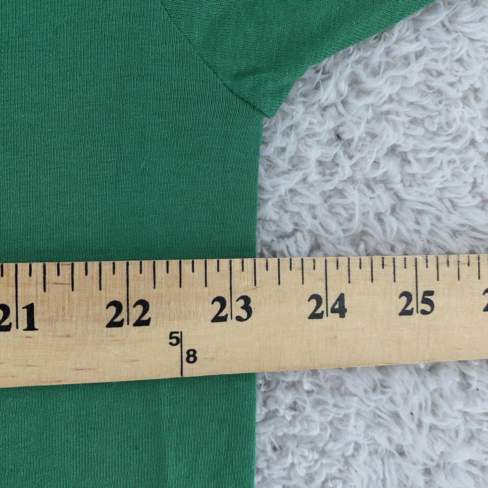 Vintage Fruit of the Loom Blank Green Pocket Shirt XL Crewneck Golden Blend Tee
