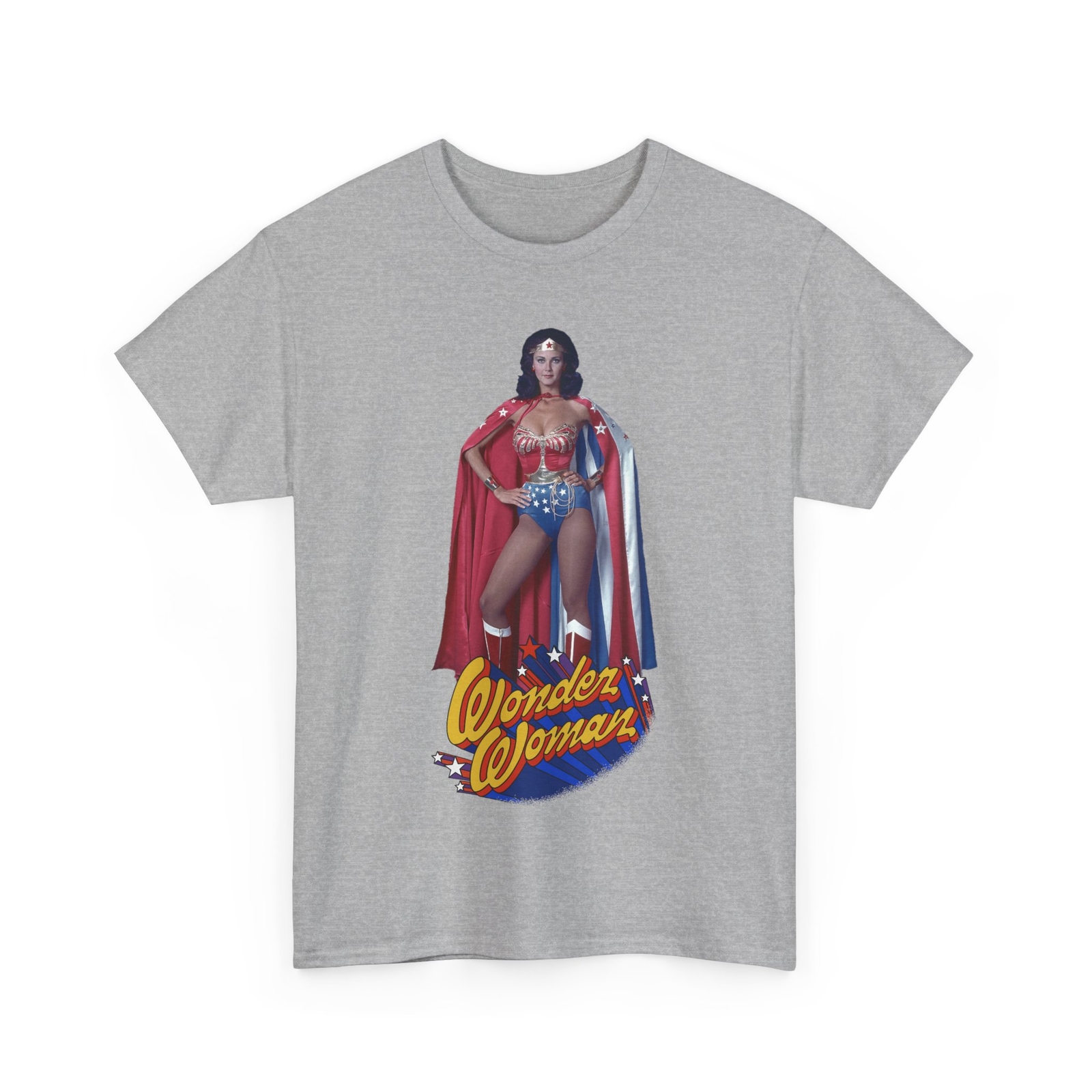 Wonder Woman T-Shirt – Lynda Carter – DC Comics – 1970s CBS TV Show – Amazons
