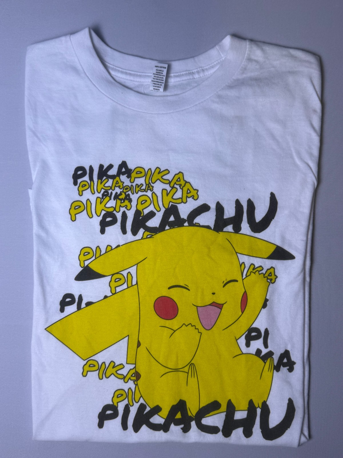 Pika Pika Pikachu T-Shirt – New – Variety Of Sizes – Pokémon Anime FREE SHIP