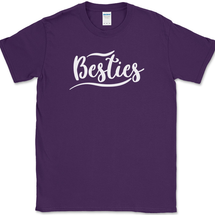 Besties T-Shirt Funny Humor Group Best Friends Forever Novelty Text Tee