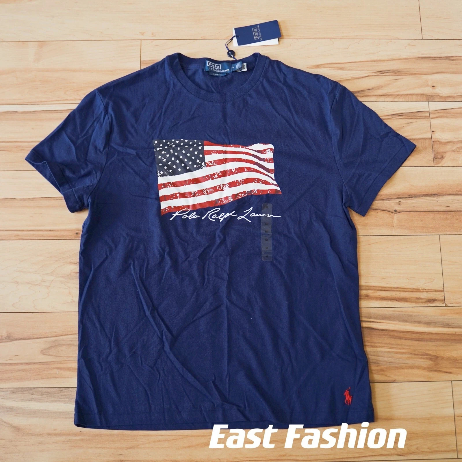 Polo Ralph Lauren Men’s Stars & Stripes Big Pony USA Flag T-Shirt