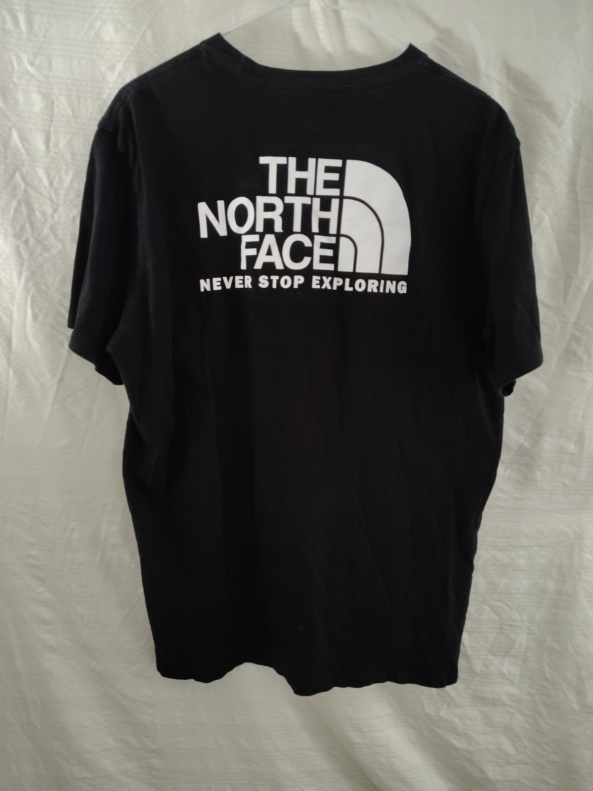 North Face T Shirt Tee Men’s Large Black Logo Short Sleeve