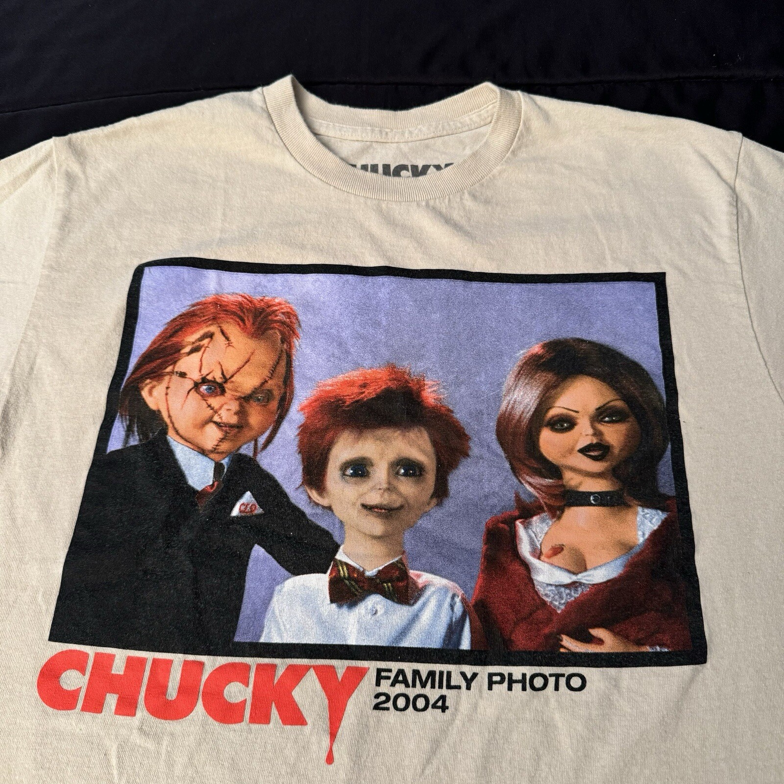 Chucky Family Photo 2004 T Shirt Size Medium Child’s Play Tiffany