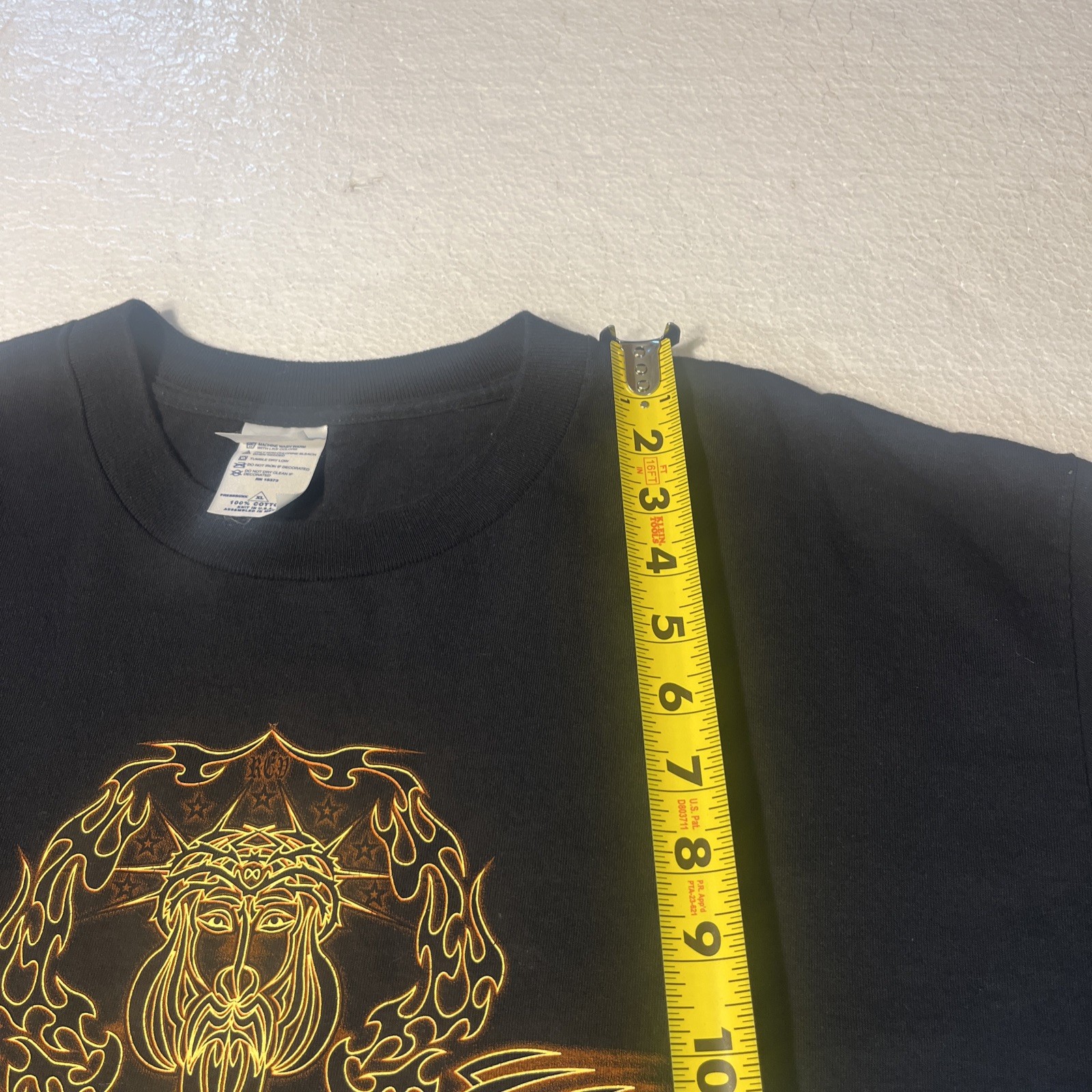 Vintage Jesus Religious Shirt Born To Die Mens XL Black