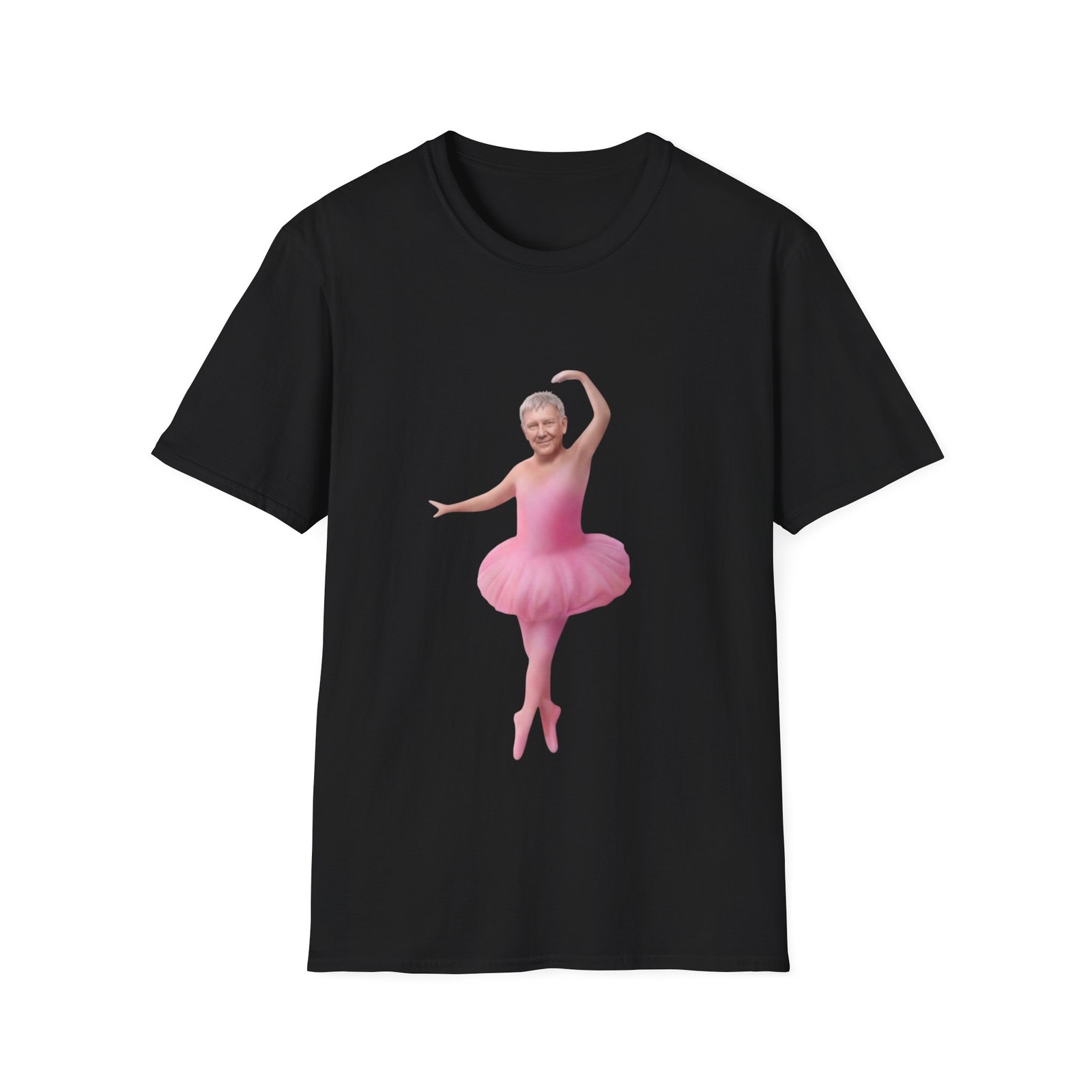 Unisex Soft Cotton T-Shirt. Rush Fifty Something. Geddy Lee Ballerina shirt