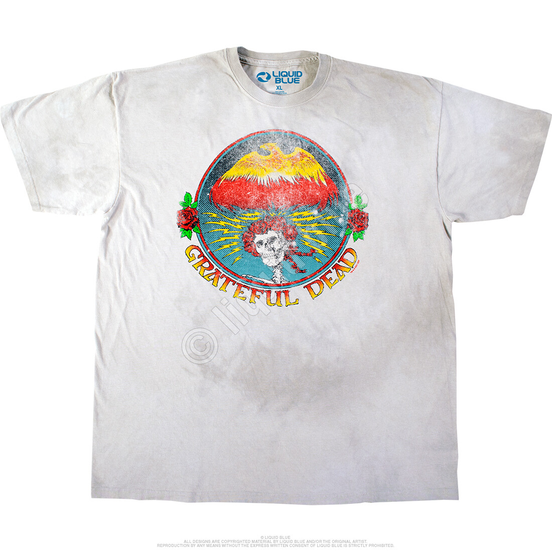 GRATEFUL DEAD-BERTHA EAGLE-RETRO LOOK-TIE DYE T-SHIRT S-M-L-XL-XXL,3X-4X-5X-6X