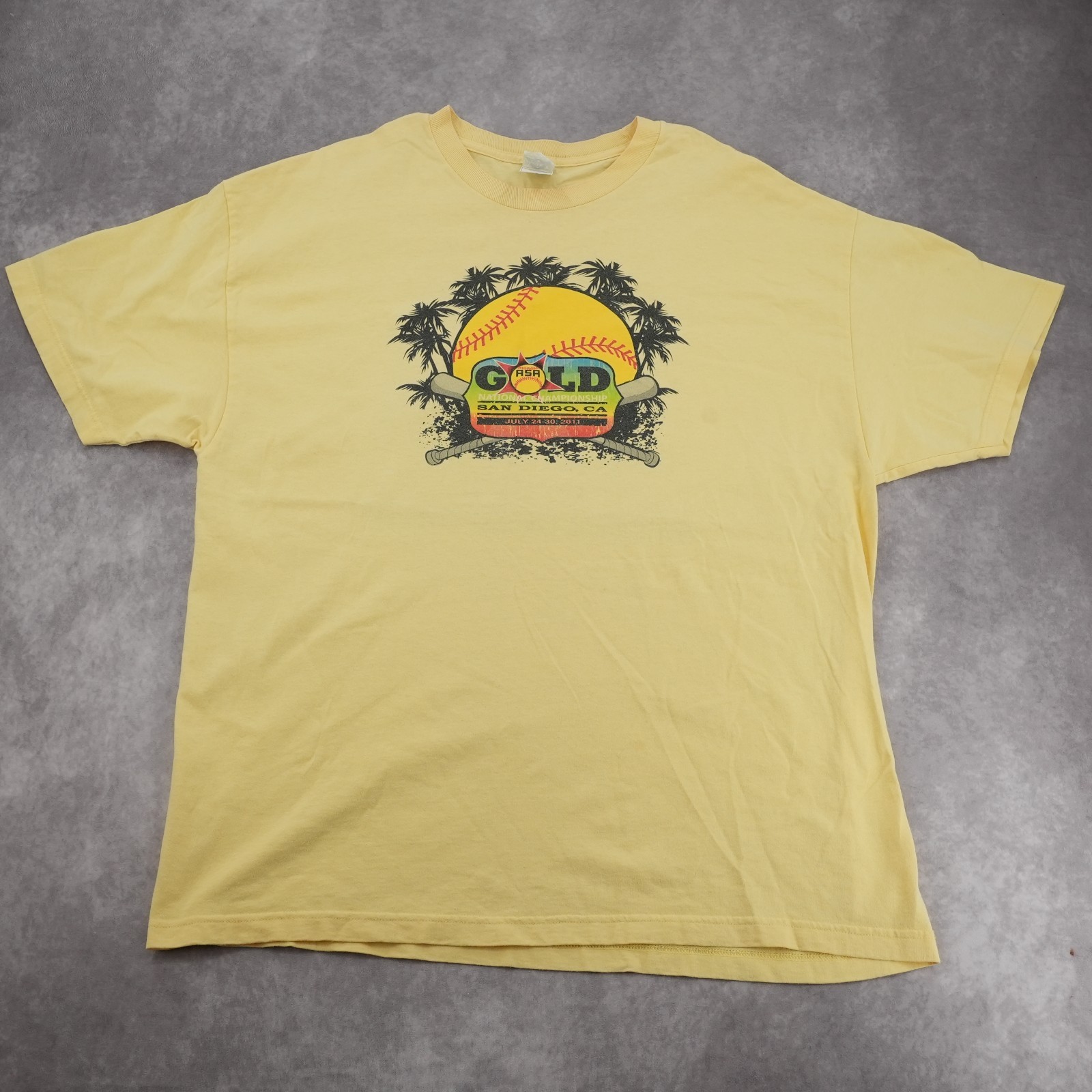Alstyle Apparel 2011 ASA Gold National Championship San Diego Graphic Tee 2XL