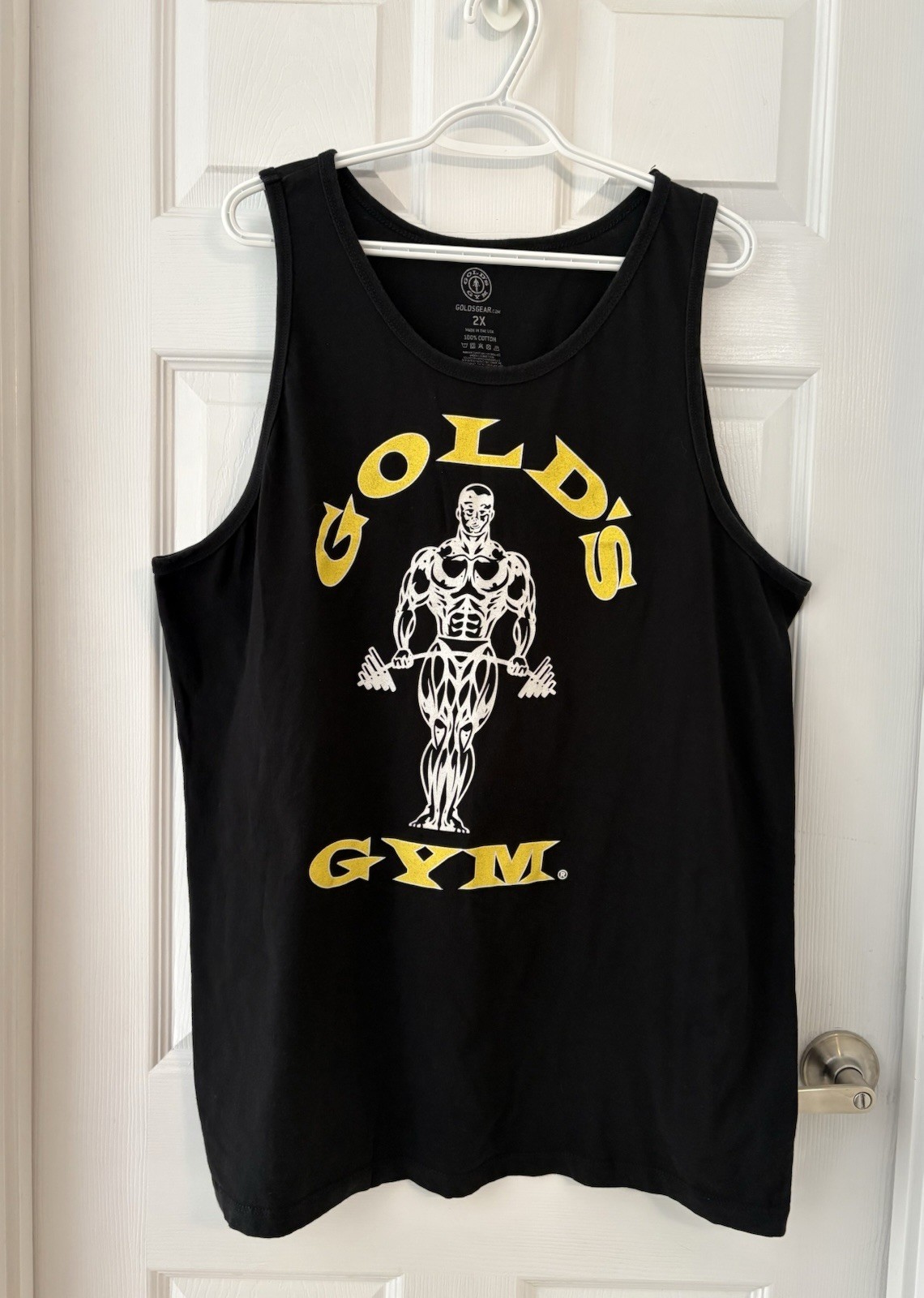 Gold’s Gym Tank Top Bodybuilding Fitness Sleeveless Shirt Muscle Workout Shirt