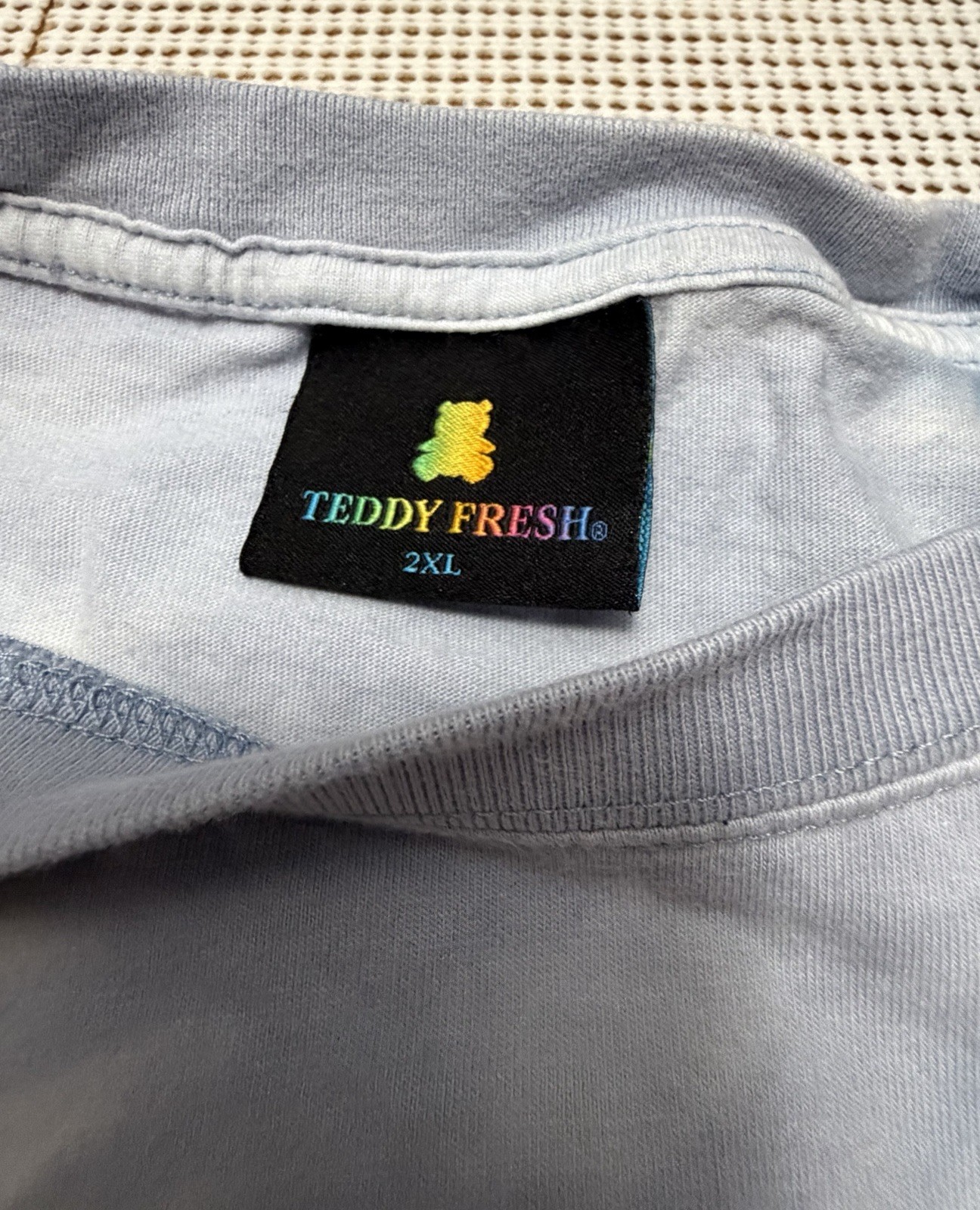Teddy Fresh Tie Dye Long Sleeve T Shirt Mens 2XL Spellout