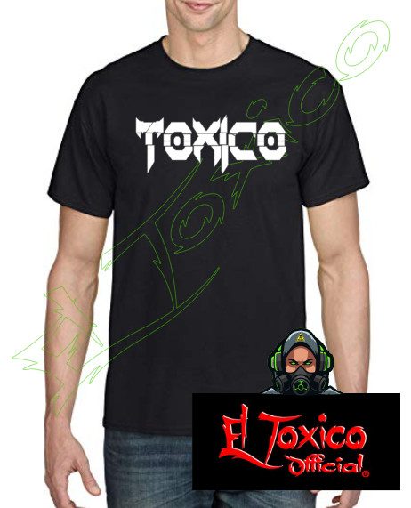 TOXICO T-SHIRT TEXT FRONT DESIGN HTV 100% COTTON PRESHRUNK REGULAR FIT