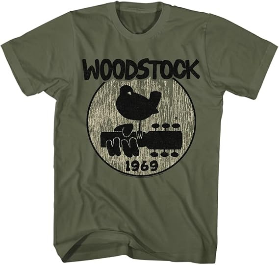 Woodstock Music 1969 Adult Short Sleeve T Shirts Vintage Graphic Tees TD1030