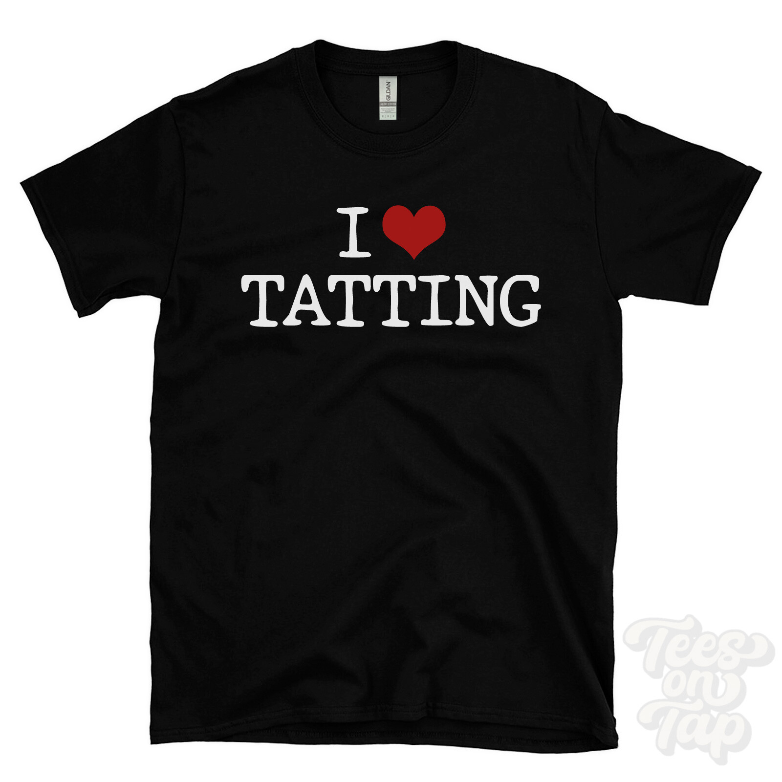 I LOVE TATTING T-SHIRT heart needlework crafting diy lace making crafter funny