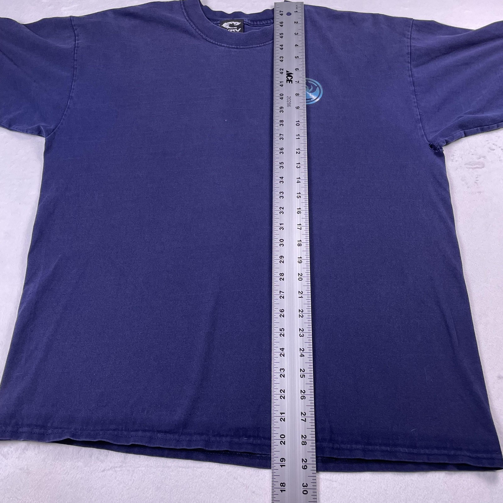 Vtg Y2K WRV Surf Tee XL Wave Riding Vehicles Dolphin Logo Beach Skate Board USA