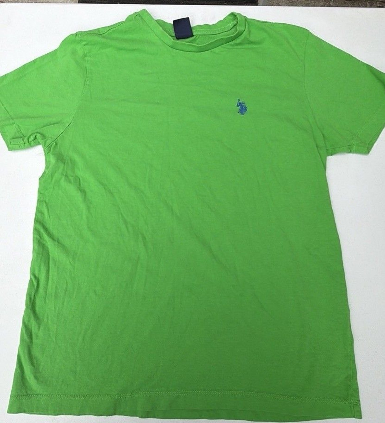 Polo Ralph Lauren T-Shirt Mens Small Green Purple Pony Logo Casual Tee C16