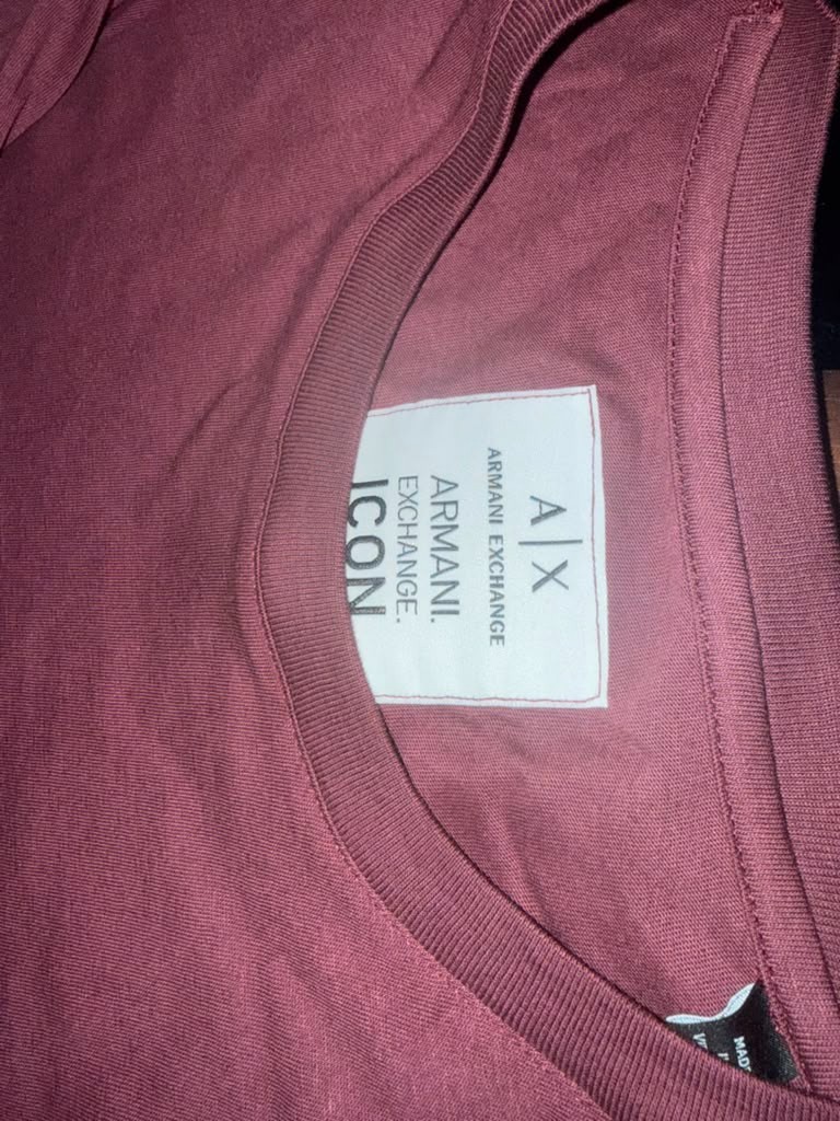 Armani Exchange Icon. Purple T-Shirt