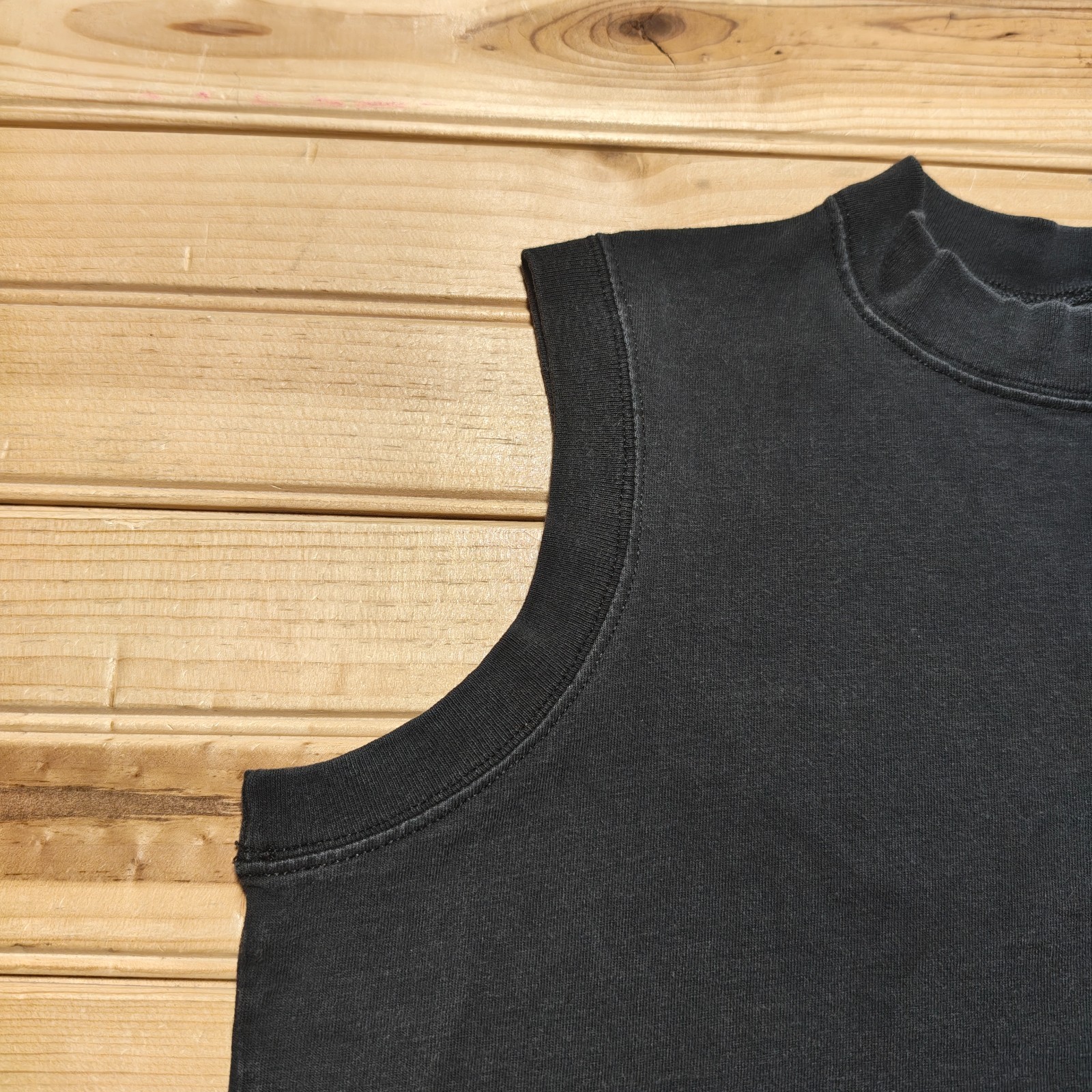 Vintage 90s Blues Express Minimalist Single Stitch Pocket Muscle Shirt USA Large