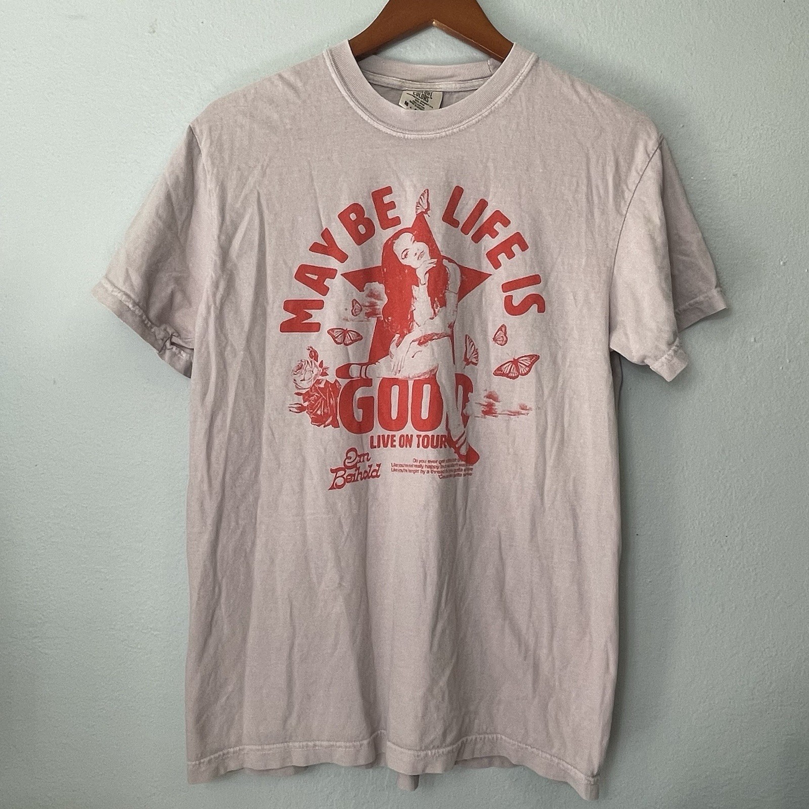 Em Beihold Maybe Life Is Good TourT-Shirt Size Medium Unisex