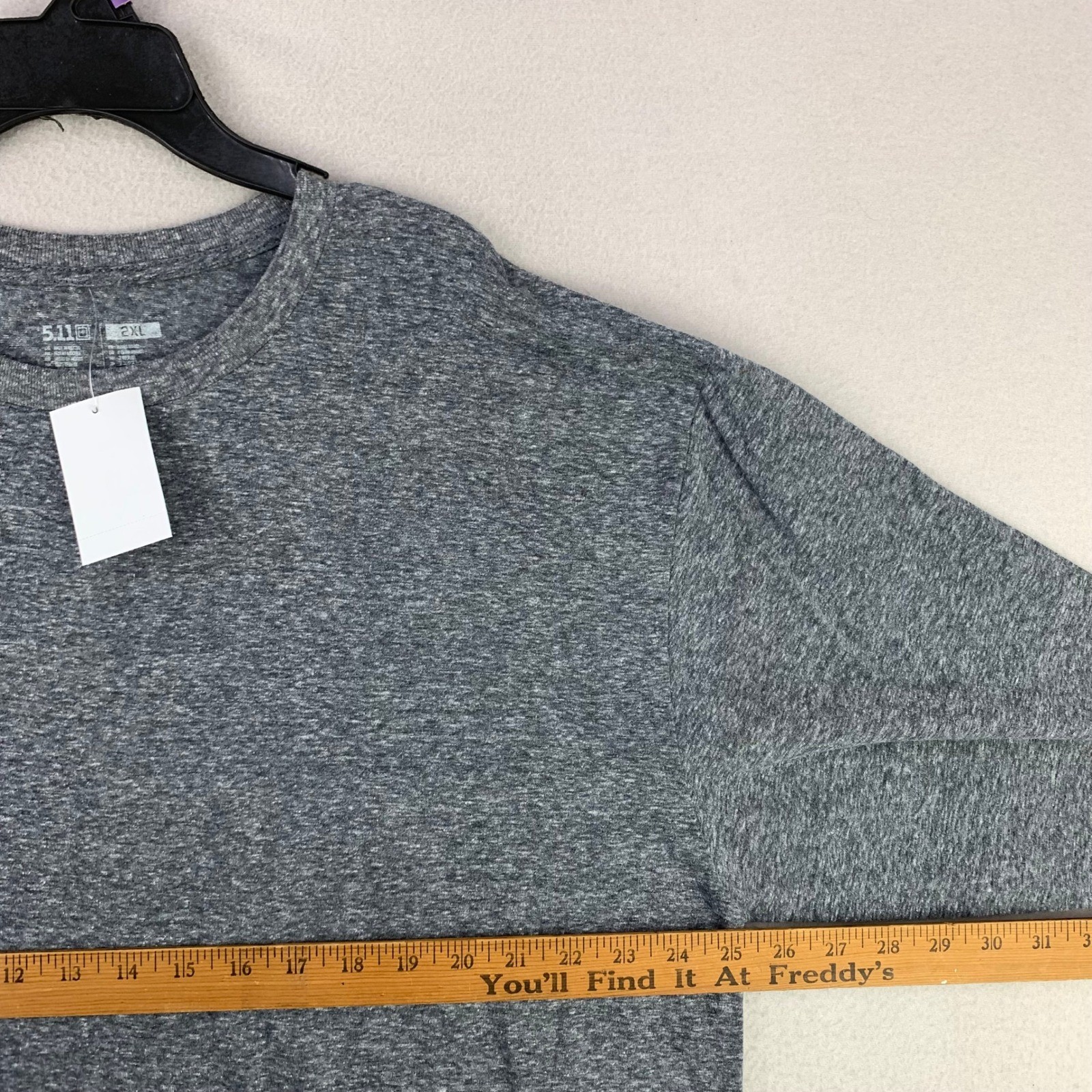 5.11 Tactical T-Shirt Mens 2XL Grey Long Sleeve Comfort Classic Tee NWT