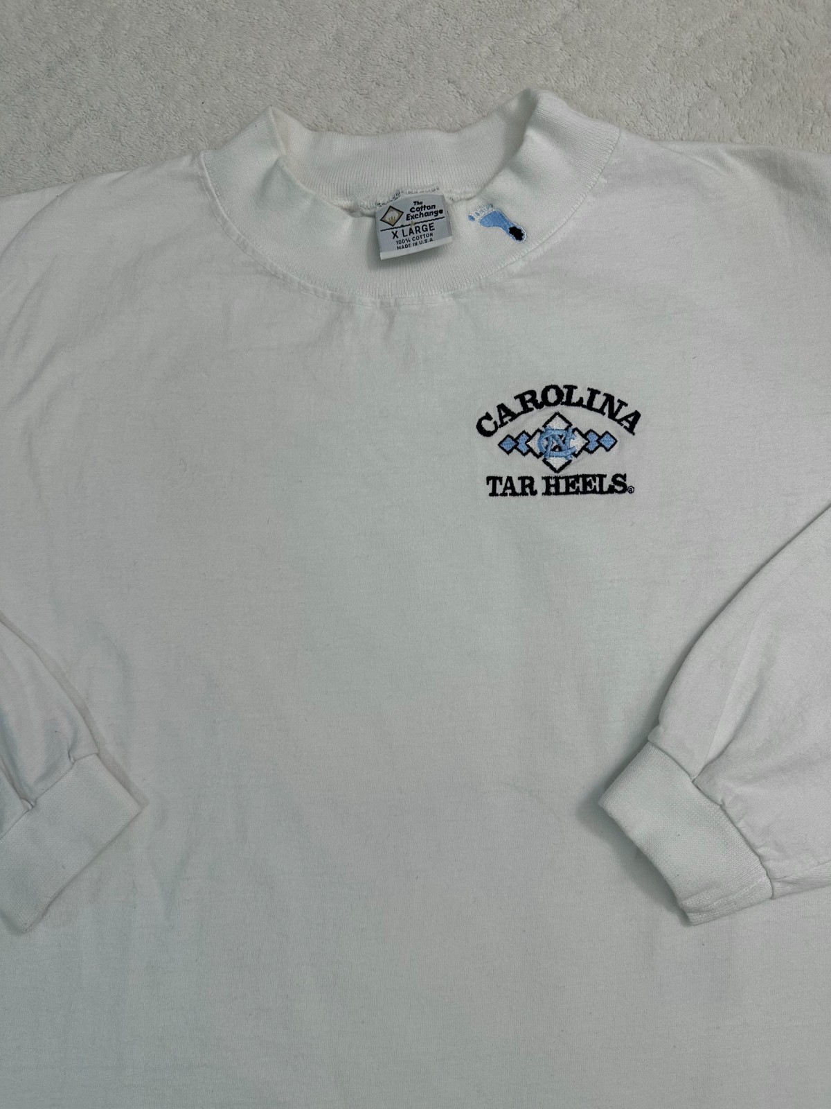 Vintage 1990s 90s University North Carolina Tar Heels Long Sleeve T-Shirt, XL