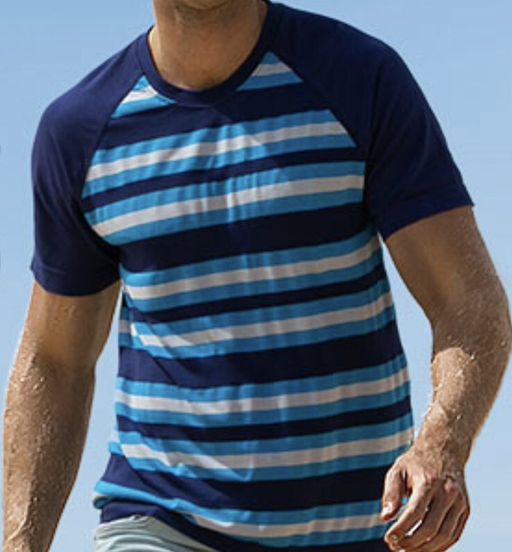 Aussiebum Men Cotton Nylon Poly Chest Stretch T-Shirt Med Designed in Australia