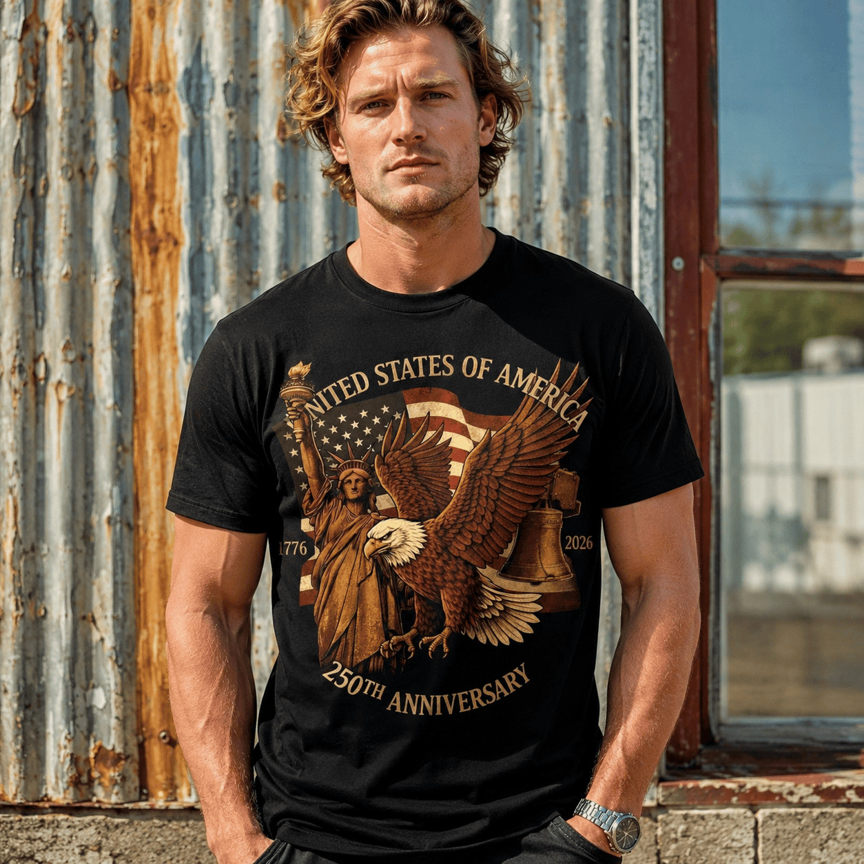 250th Anniversary Limited Edition T Shirt Bold Graphic Street Style Casual Tee