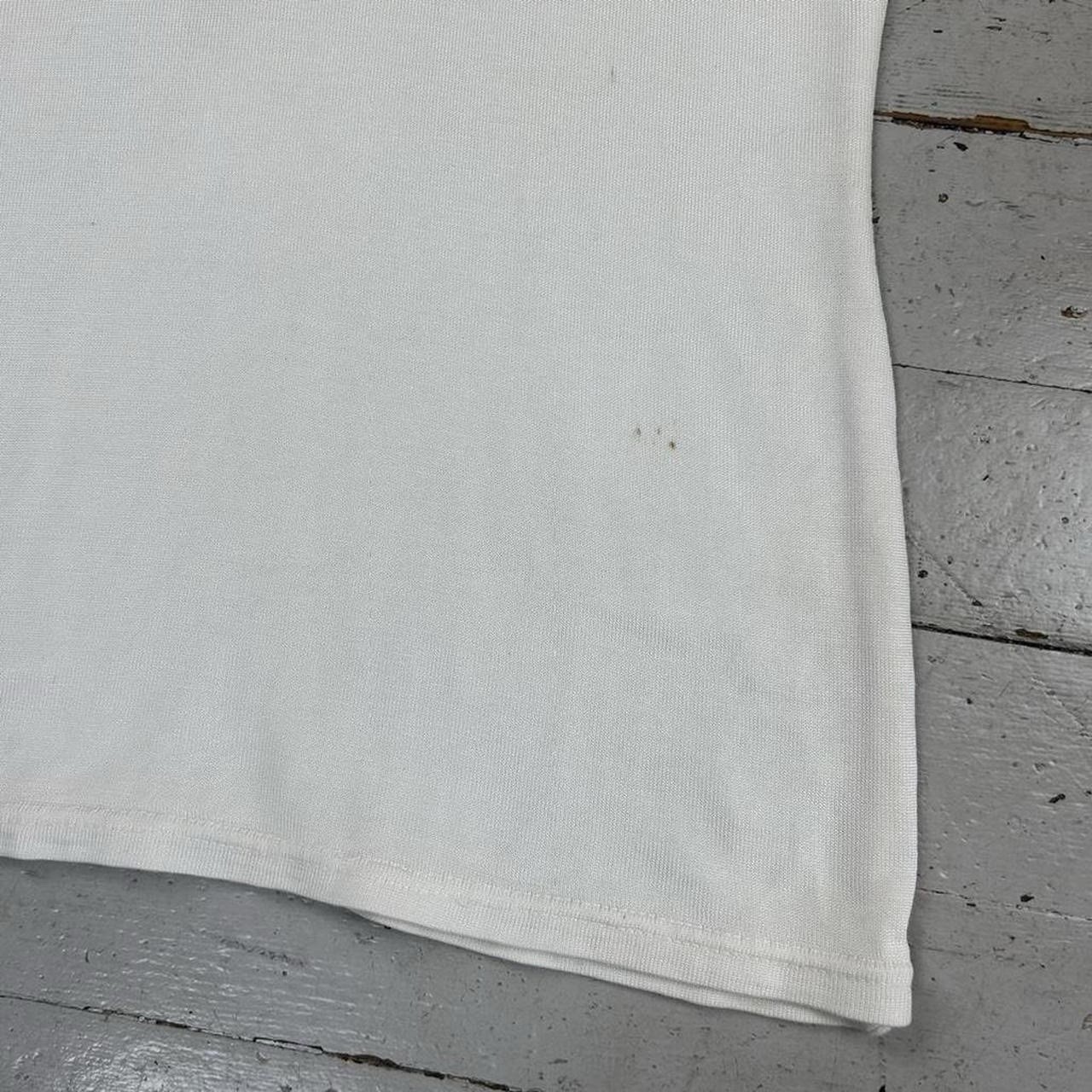 Vintage 30s 40s Cotton Sleeveless Jersey HP Orange and White Tank Top Shirt