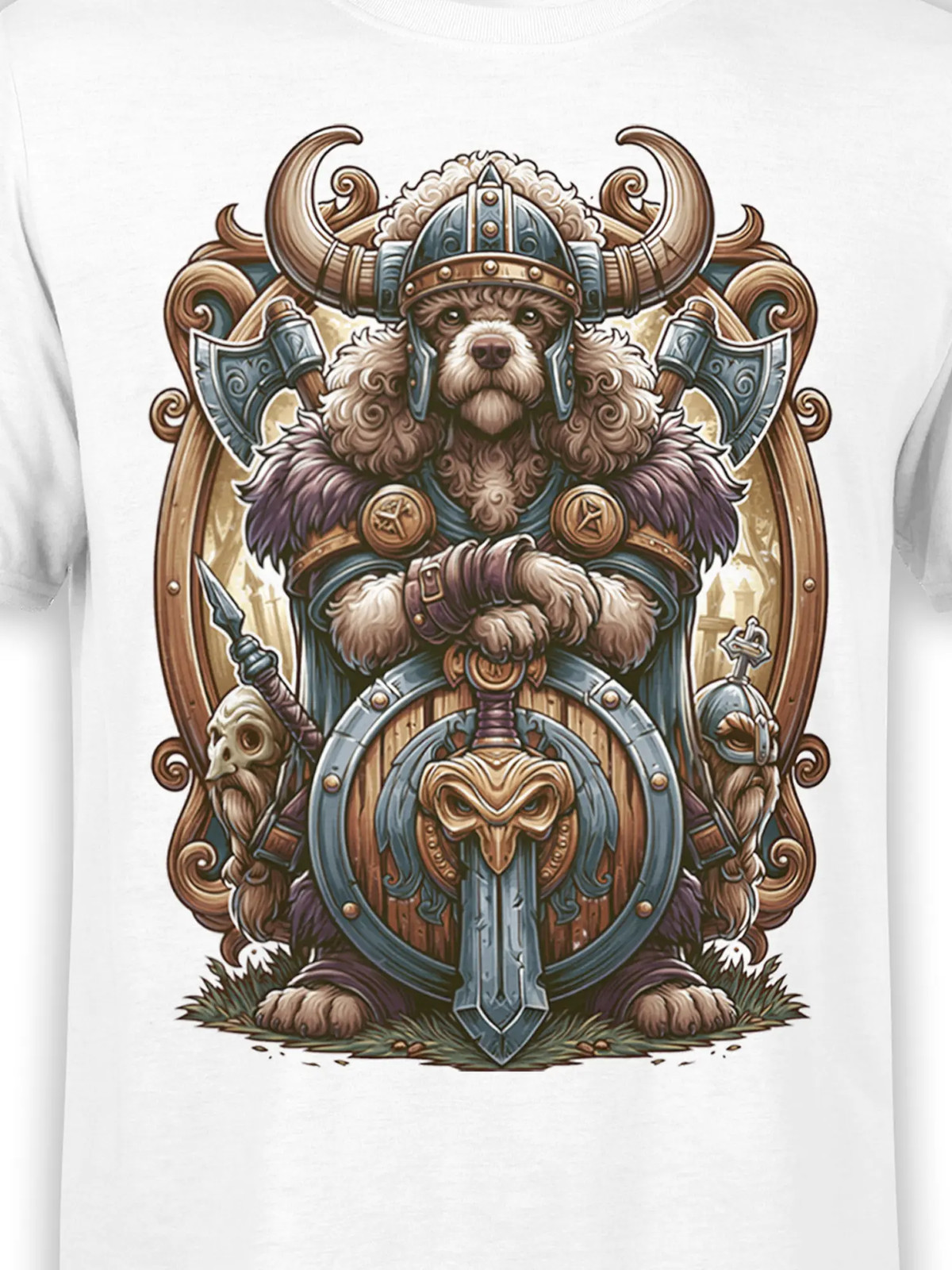Viking Guardian Poodle T-Shirt | Unisex