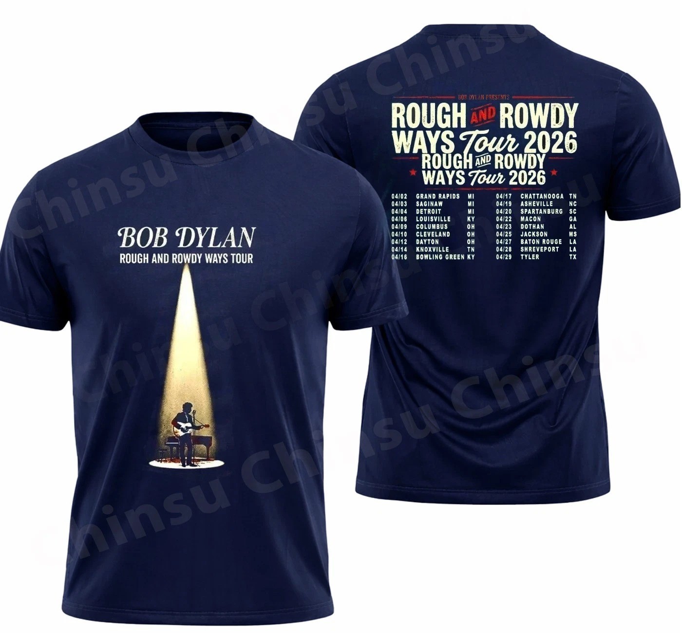 Bob Dylan Rough and Rowdy Ways Tour 2026 T-shirt