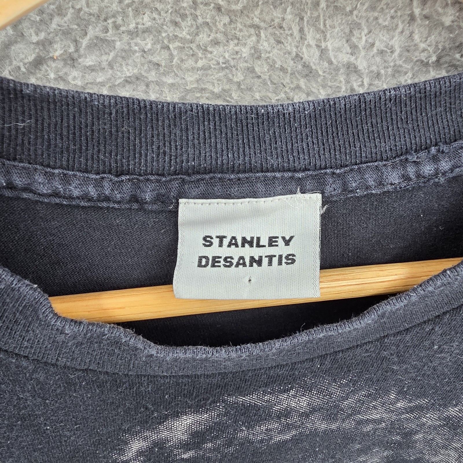 Vintage Stanley Desantis Kramer Shirt Mens XL Black Seinfeld Single Stitch 90s