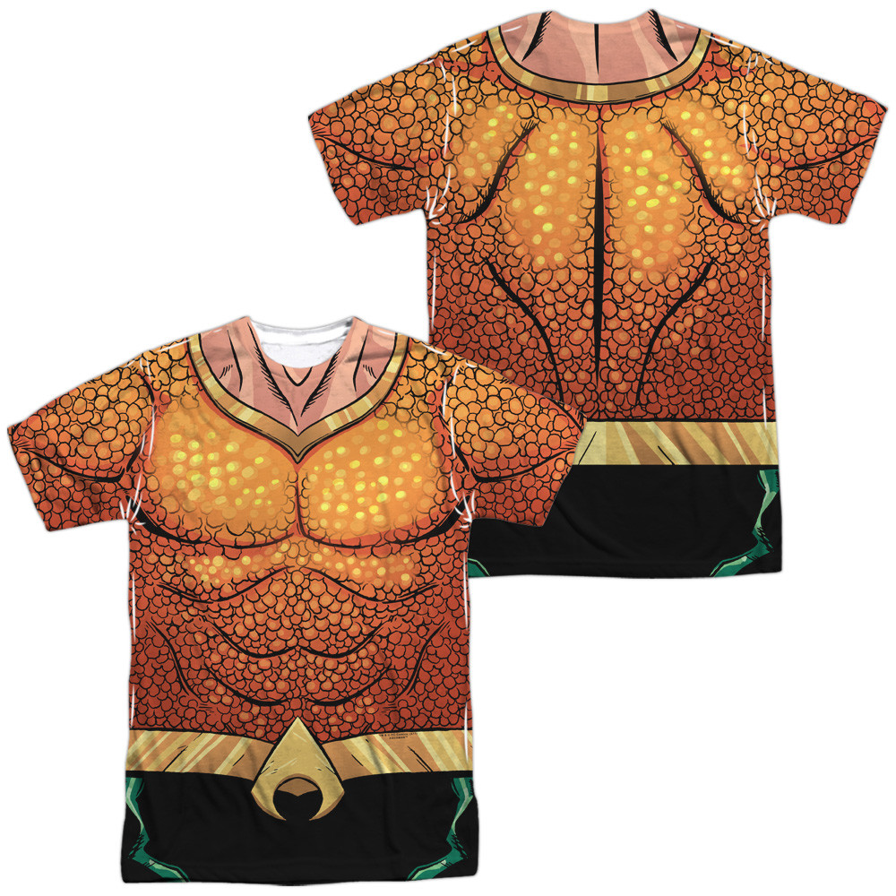 AQUAMAN REBIRTH UNIFORM COSTUME Licensed Adult Men’s Tee Shirt SM-3XL Halloween