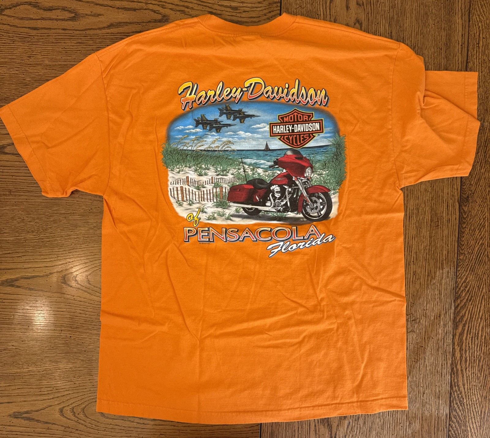 2018 Harley Davidson Wasilla Pensacola Florida Graphic Print XL T-Shirt FreeShip