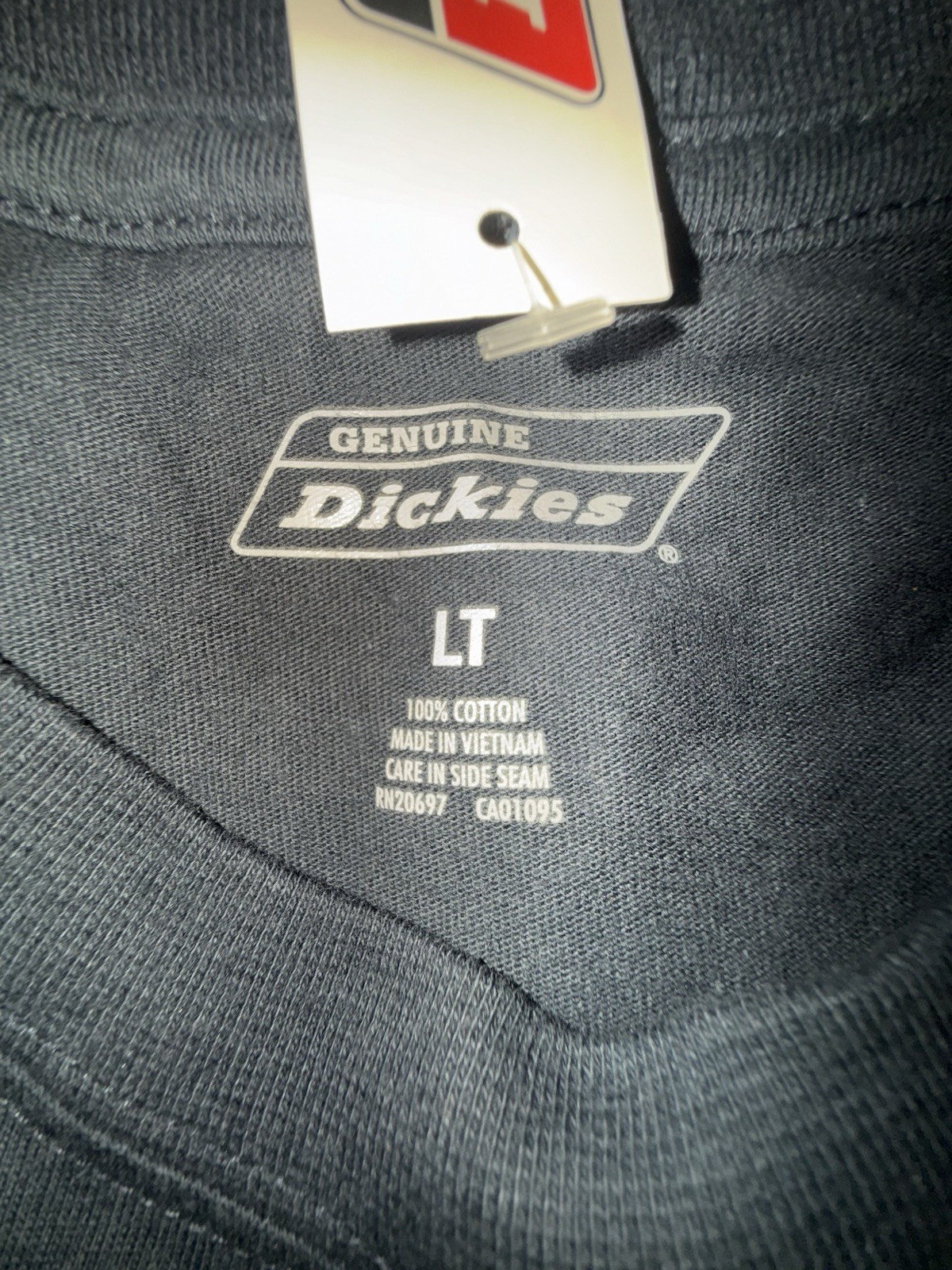 Dickies Cool and Dry Pocket Work Shirt Navy Blue. Size Large Tall. New
