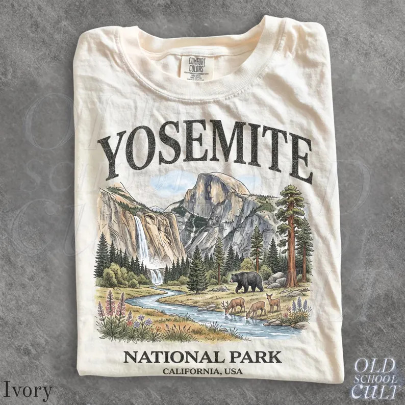 Yosemite National Park Vintage Comfort Tee