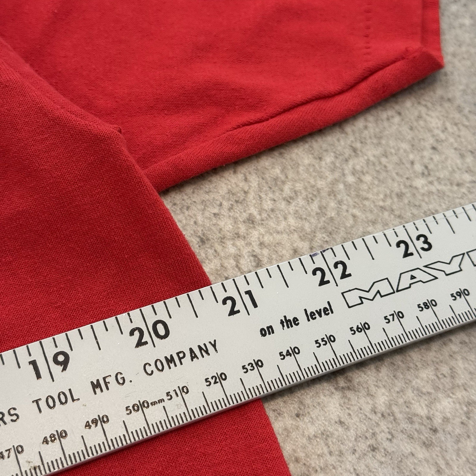 Vintage 80s EHS Class Of ‘58 Russell Athletic Tee Shirt Large Red Retro Cat