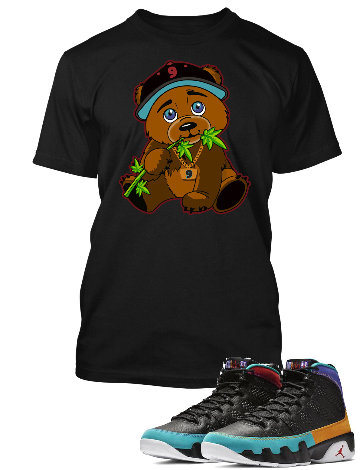 Mens Sneaker Tee Shirt Chronic Bear Tshirt To Match Air J9 Dream It Do It Shoe
