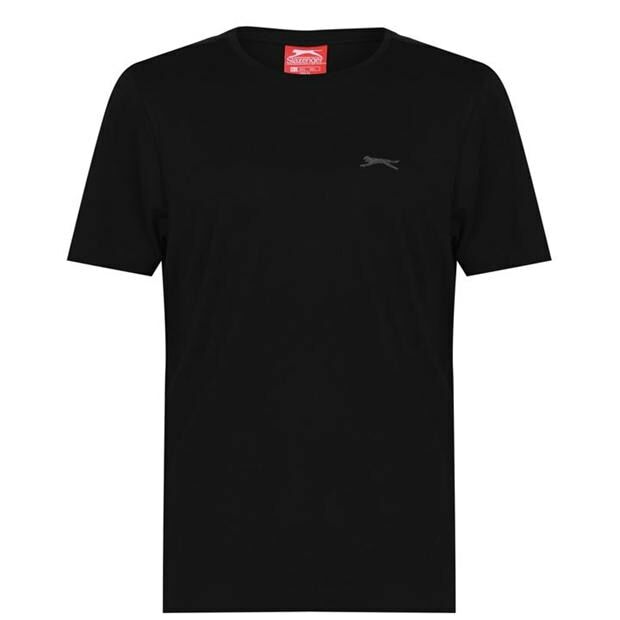 Mens Slazenger 100% Cotton Plain Crew Neck T Shirt XS S M L XL XXL 3XL 4XL BNWT
