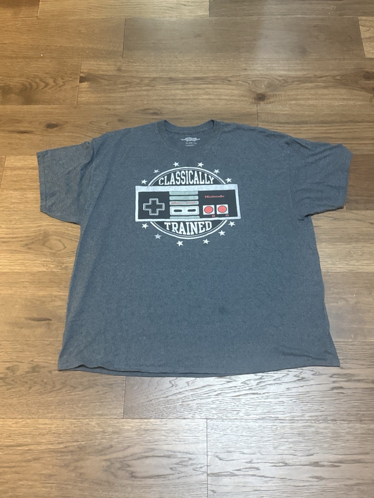 Nintendo T-shirt NES Controller Classically Trained Retro Shirt Adult Size XXL