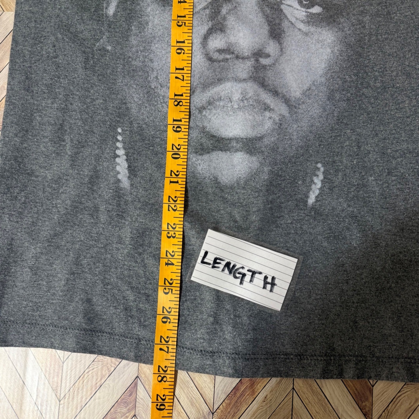 Brooklyn Mint Notorious BIG Graphic Baseball Tee Shirt Medium Gray Black