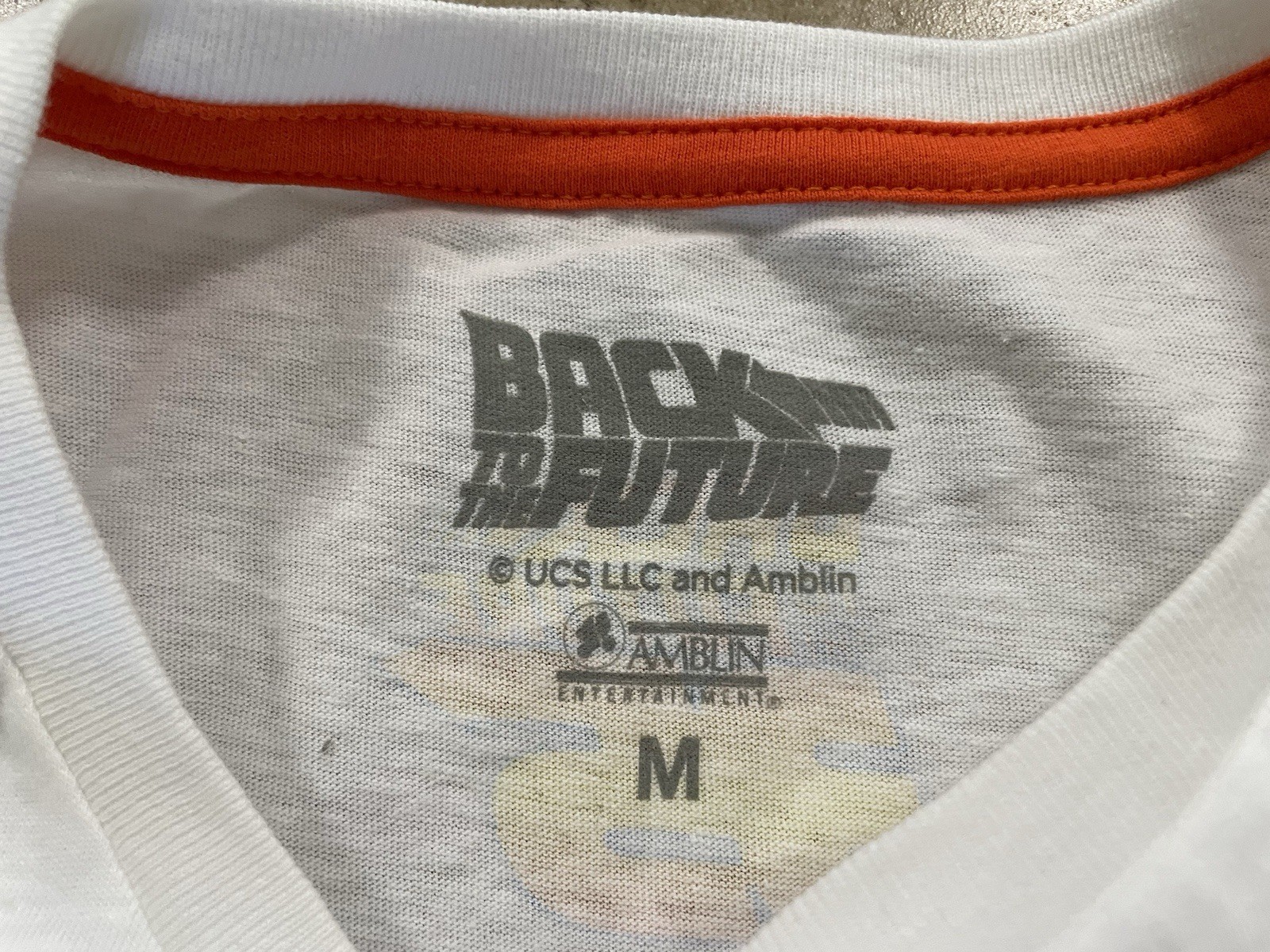 NWT Back To The Future 35th Anniversary Mens Sz M Unisex White T-Shirt