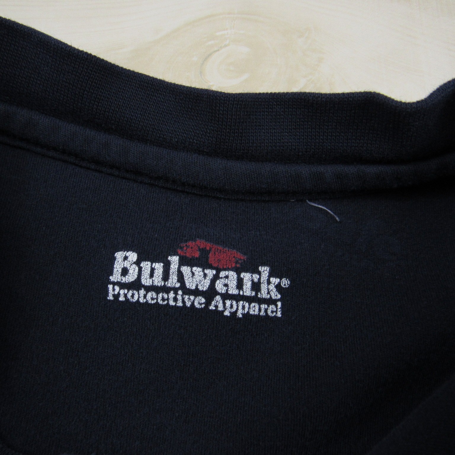 Bulwark Shirt Mens Large Blue Henley FR Fire Resistant Pocket Cat 2 Workwear